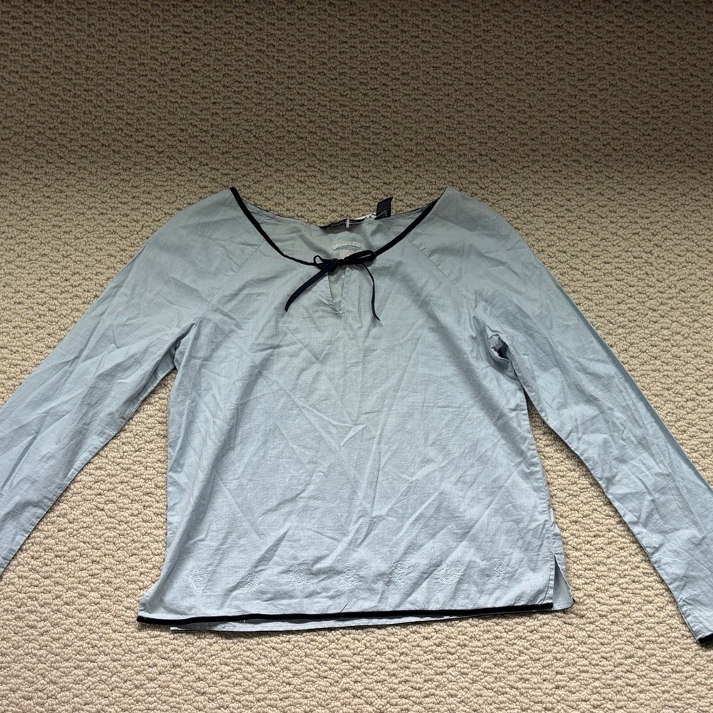 American Eagle Outfitters Light Blue Blouse